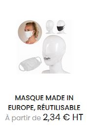 Masque Made In Europe OEKO TEX label Bio