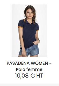  Polo femme