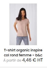Tee-shirt organique femme label Bio