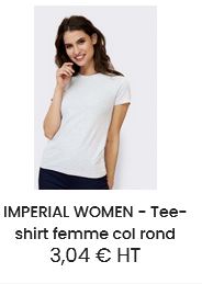  Tee-shirt femme col rond blanc