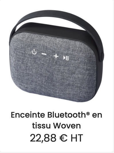 Enceinte Bluetooth en tissu Woven