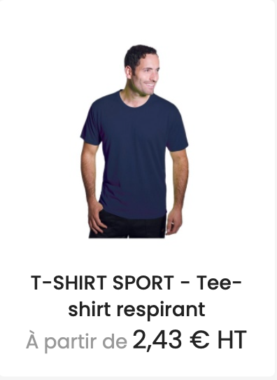 tee shirt sport publicitaire