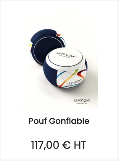 pouf gonflable