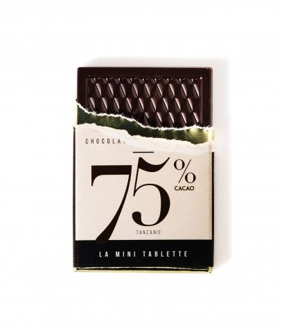 Mini tablette chocolat 75%